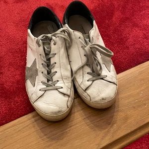 White golden goose sneakers